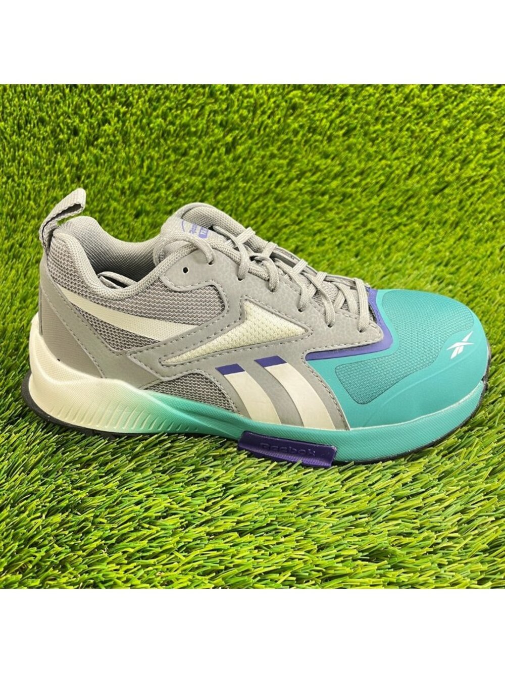 Reebok Lavante Trail 2 Womens Size 6.5W Blue Composite Toe Safety Shoes Sneakers